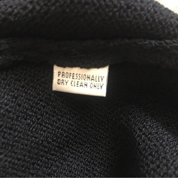 St John Basics Santana Knit Pleated Pants Size 12 Black Wool Blend Designer - Picture 8 of 13